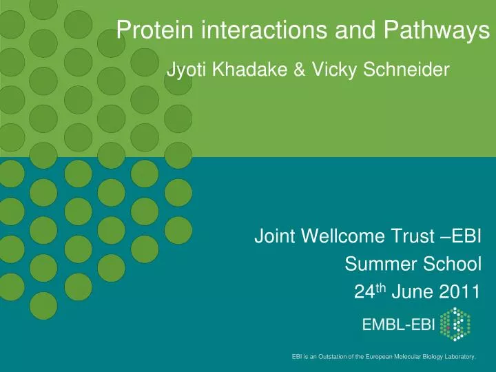 protein interactions and pathways