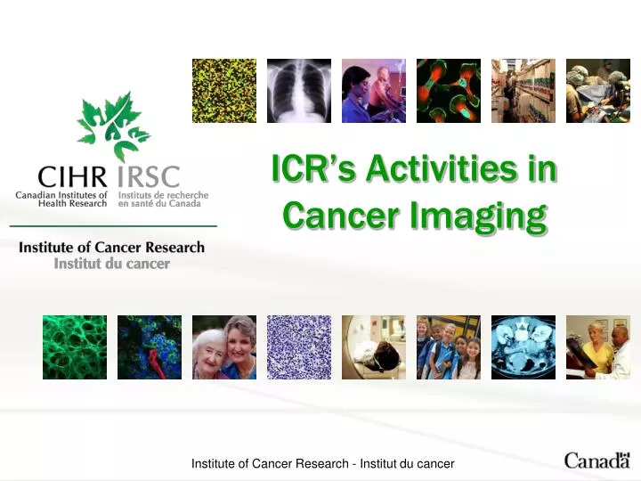 icr s activities in cancer imaging