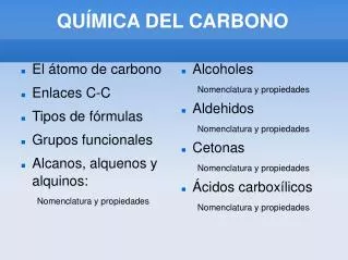qu mica del carbono