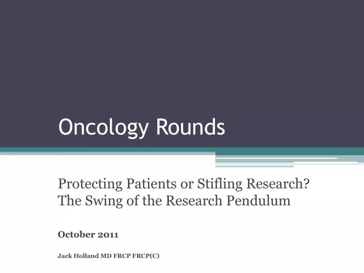 oncology rounds
