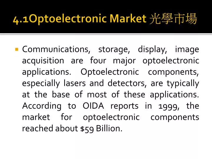 4 1optoelectronic market