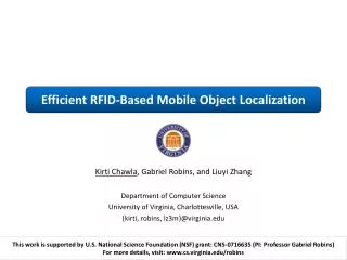 Efficient RFID-Based Mobile Object Localization