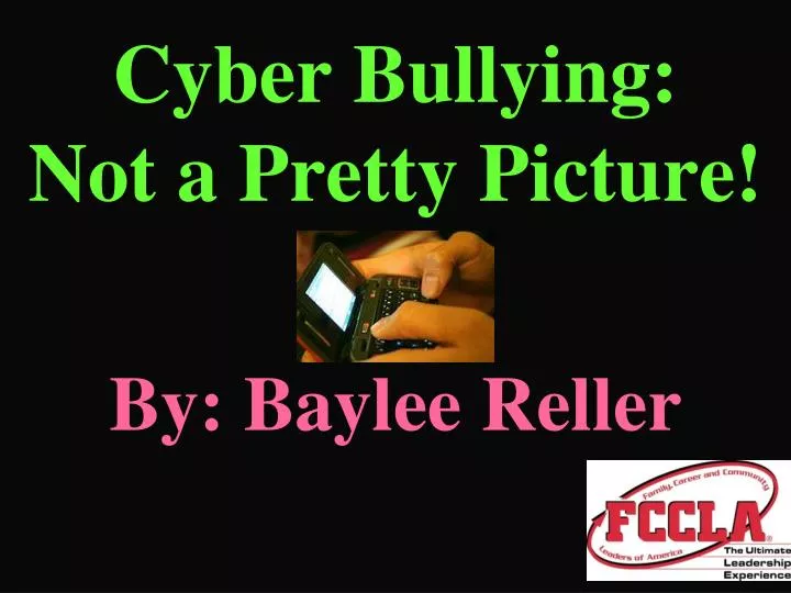 cyber bullying not a pretty picture