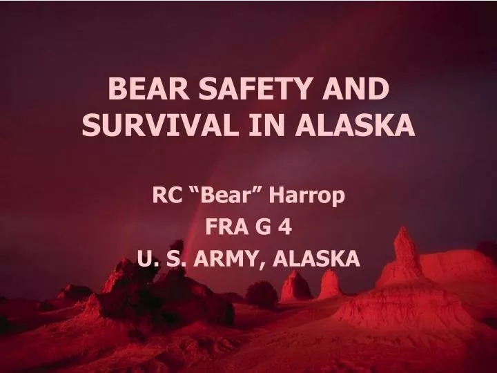 bear safety and survival in alaska