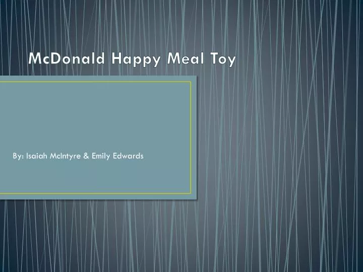 mcdonald happy meal toy