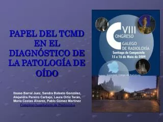 papel del tcmd en el diagn stico de la patolog a de o do
