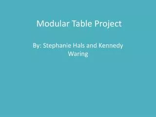 Modular Table Project