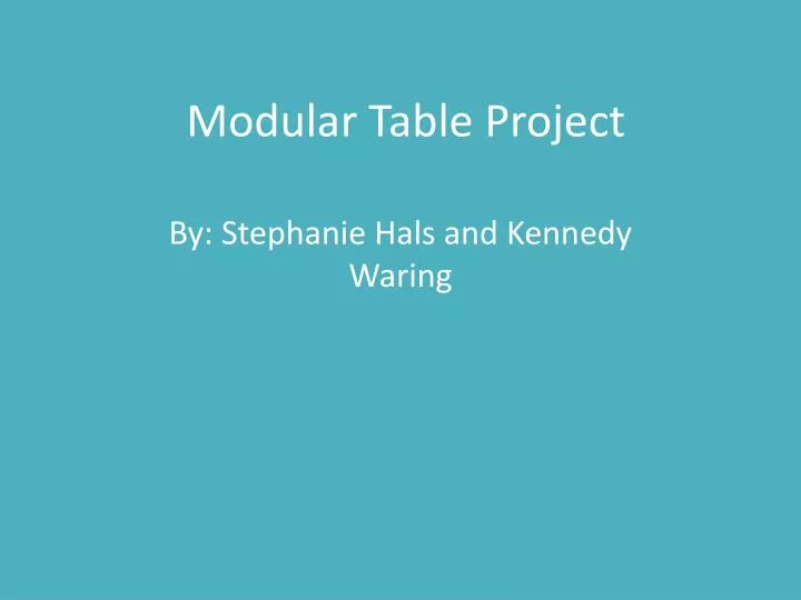 modular table project