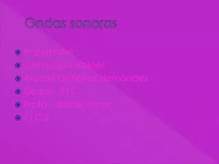 ondas sonoras