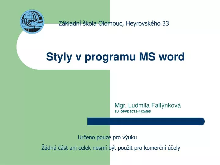 styly v programu ms word