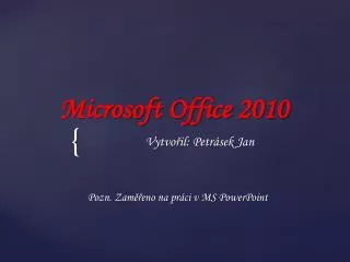 microsoft office 2010
