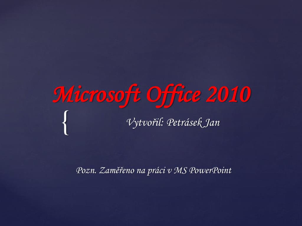 PPT - Microsoft Office 2010 PowerPoint Presentation, free download - ID ...