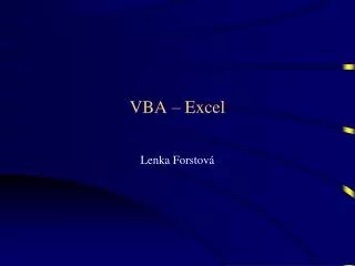 vba excel