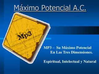 m ximo potencial a c