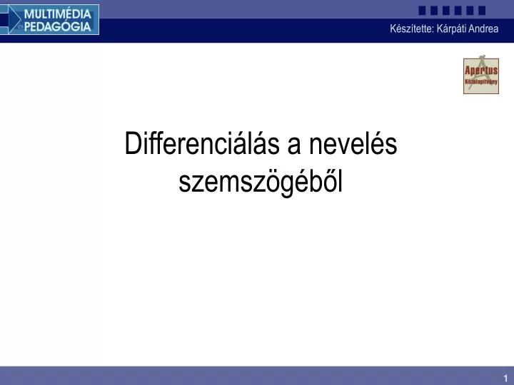 differenci l s a nevel s szemsz g b l