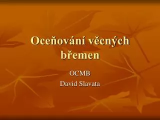 oce ov n v cn ch b emen