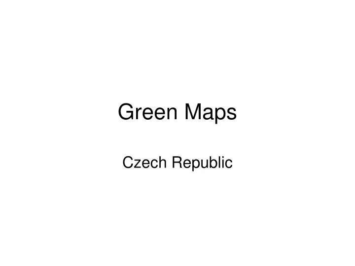 green maps