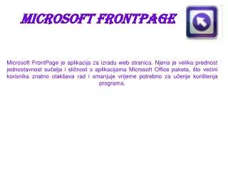 microsoft frontpage