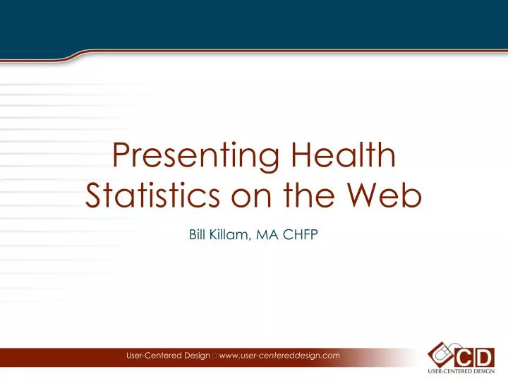 presenting health statistics on the web