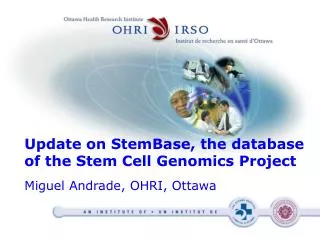 Update on StemBase, the database of the Stem Cell Genomics Project