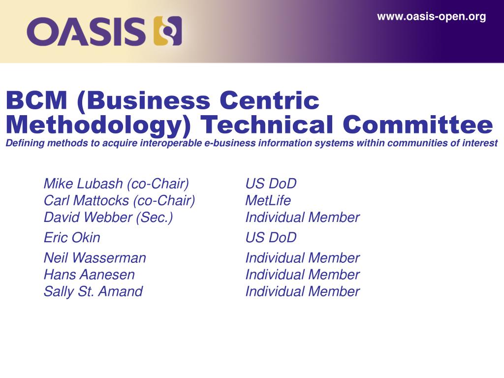 oasis-open - slide 1