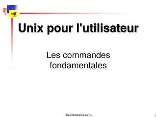 unix pour l utilisateur