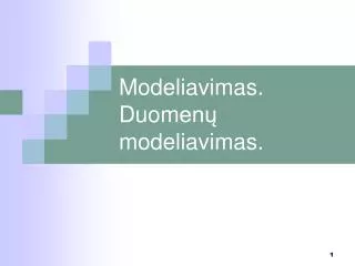 modeliavimas duom en modeliavimas