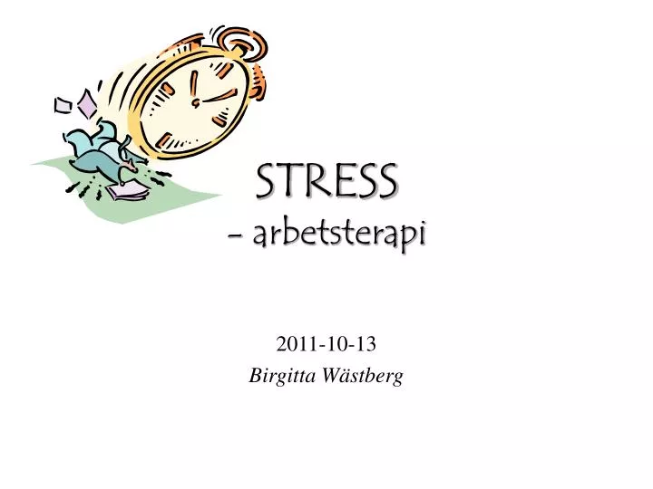 stress arbetsterapi