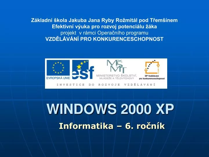 windows 2000 xp