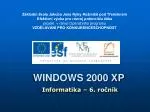 WINDOWS 2000 XP - slide 1