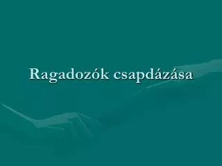 ragadoz k csapd z sa