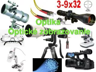 optika optick zobrazovanie
