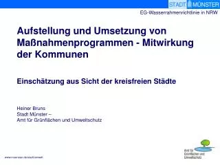 eg wasserrahmenrichtlinie in nrw