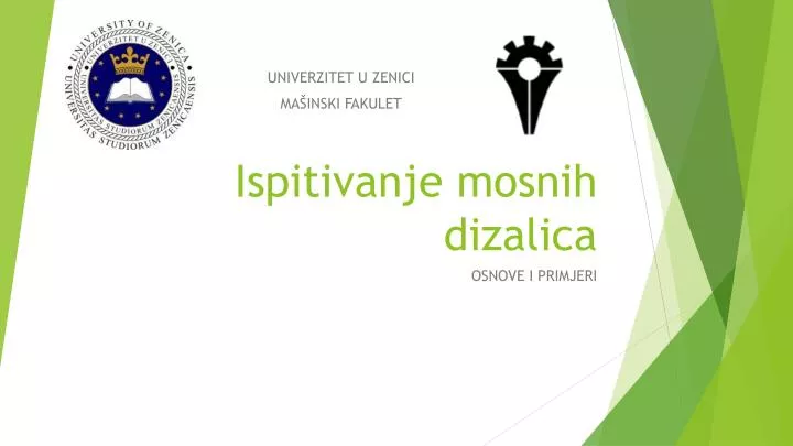 ispitivanje mosnih dizalica