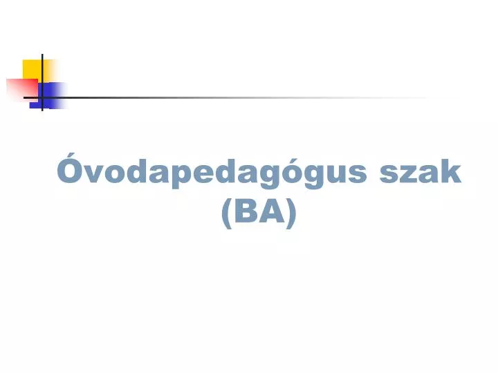 vodapedag gus szak ba