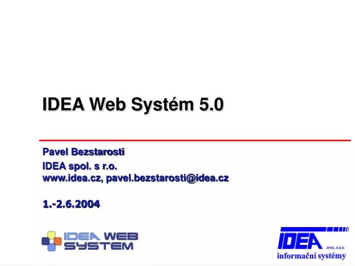 idea web syst m 5 0
