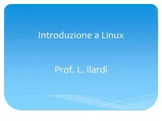 introduzione a linux