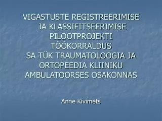 Anne Kivimets