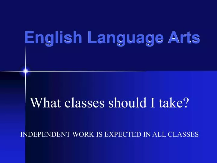 english language arts