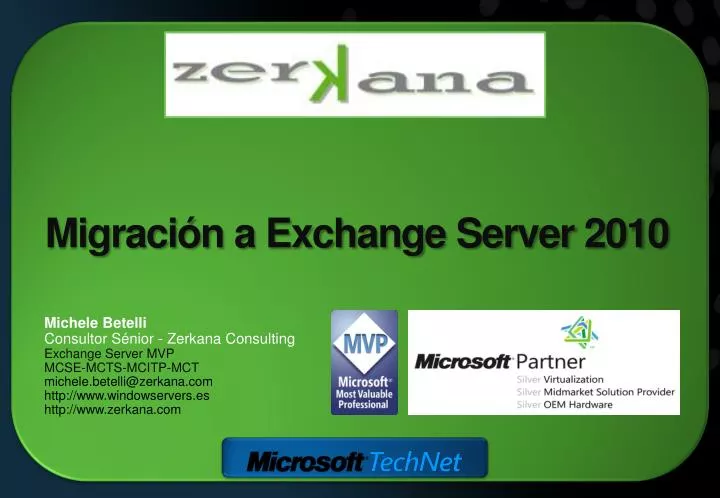 migraci n a exchange server 2010