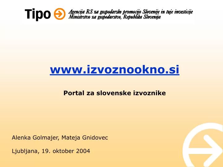 www izvoznookno si portal za slovenske izvoznike