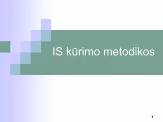 is k rimo metodikos