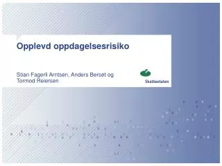 opplevd oppdagelsesrisiko
