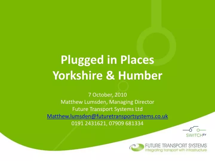 plugged in places yorkshire humber