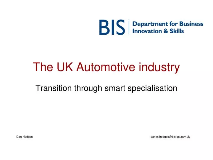 the uk automotive industry