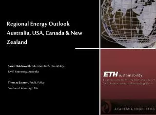 Regional Energy Outlook Australia, USA, Canada &amp; New Zealand