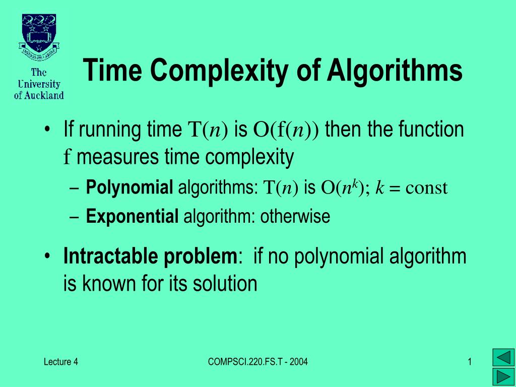 PPT - Time Complexity of Algorithms PowerPoint Presentation, free ...