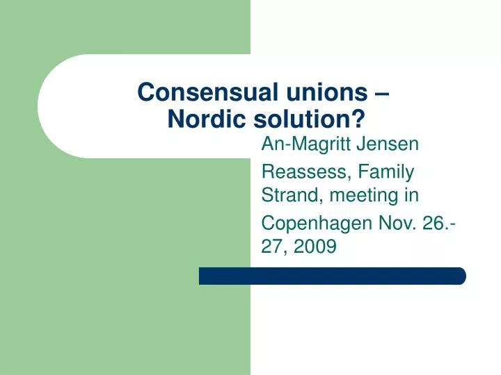 consensual unions nordic solution