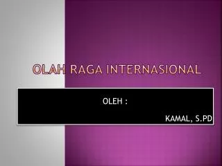 olah raga internasional