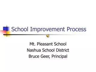 School Improvement Process